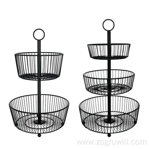 Home 2 or 3-tier countertop fruit basket